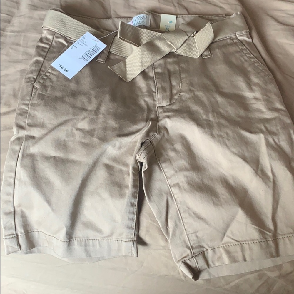 Girls khaki shorts! New with tags!